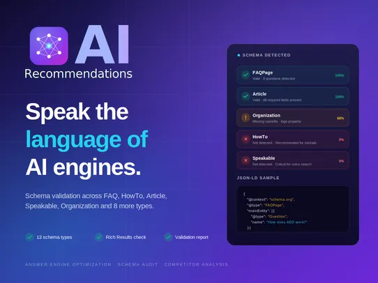 AEO | Chatgpt, Claude &amp; Gemini screenshot