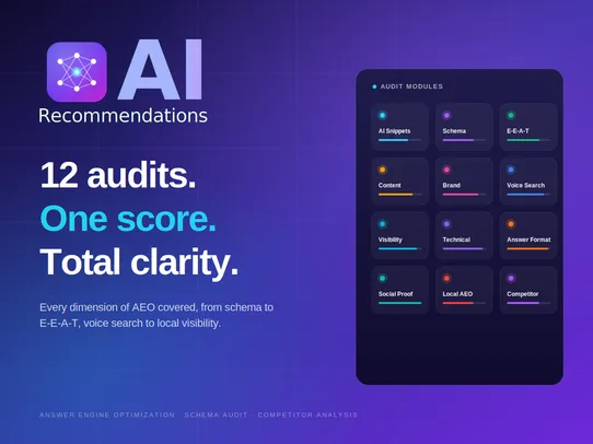 AEO | Chatgpt, Claude &amp; Gemini screenshot
