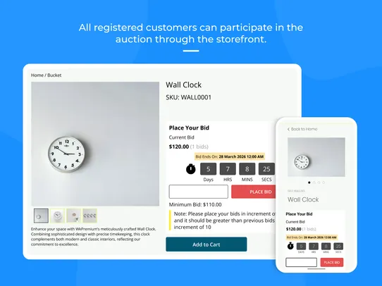 Product Auction screenshot