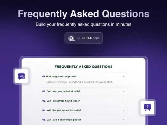 FAQ Frequently Asked Questions screenshot