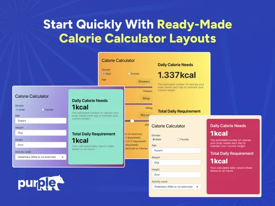 Calories Calculator screenshot