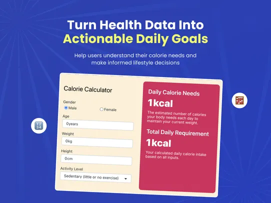 Calories Calculator screenshot