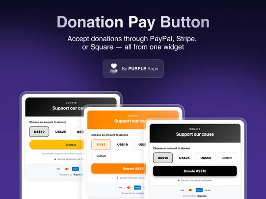 Donation Payment Button screenshot