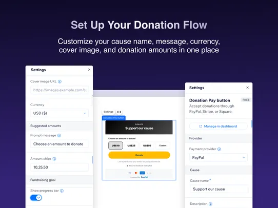 Donation Payment Button screenshot