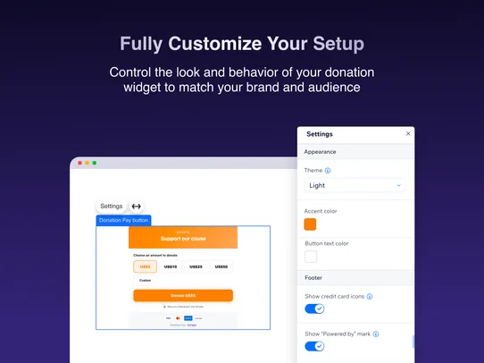 Donation Payment Button screenshot