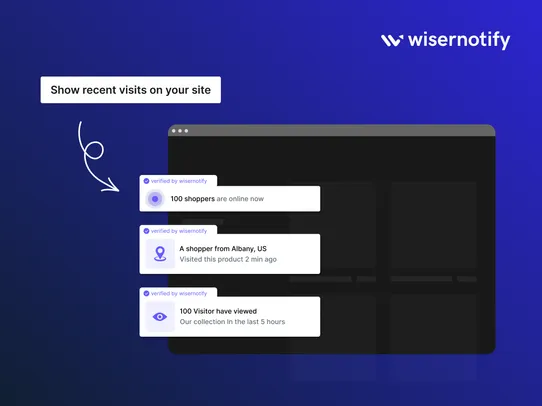 Wisernotify Social Proof App screenshot