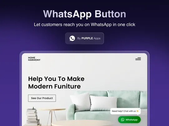 WhatsApp Chat Button screenshot
