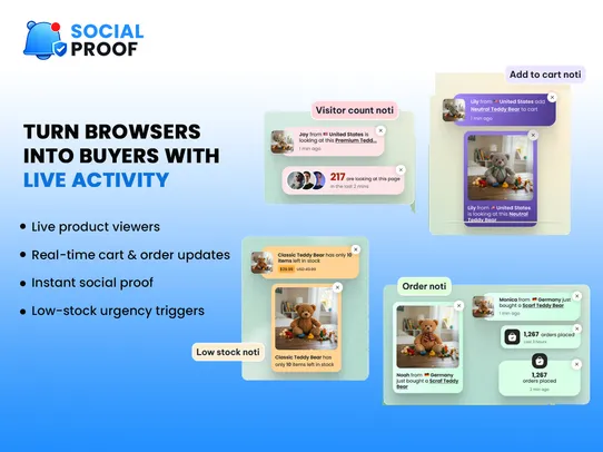 Social Proof with Fomo screenshot