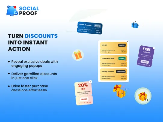 Social Proof with Fomo screenshot
