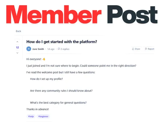 Forum screenshot