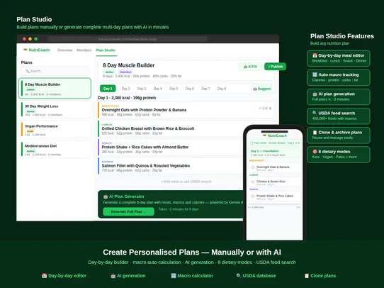 AI Nutrition Coach and Tracker screenshot