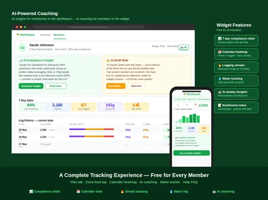AI Nutrition Coach and Tracker screenshot