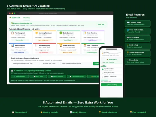 AI Nutrition Coach and Tracker screenshot