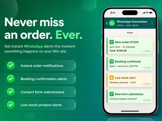 WhatsApp Notification screenshot