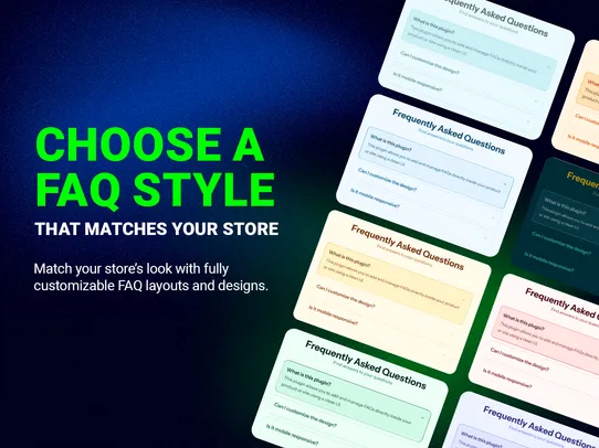 Add FAQs in Product screenshot