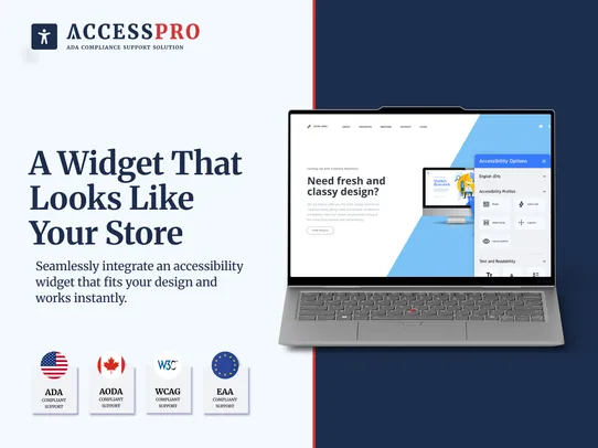 ADA Accessibility, WCAG &amp; GDPR screenshot