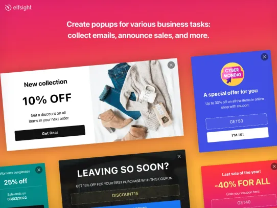 Popup by Elfsight screenshot