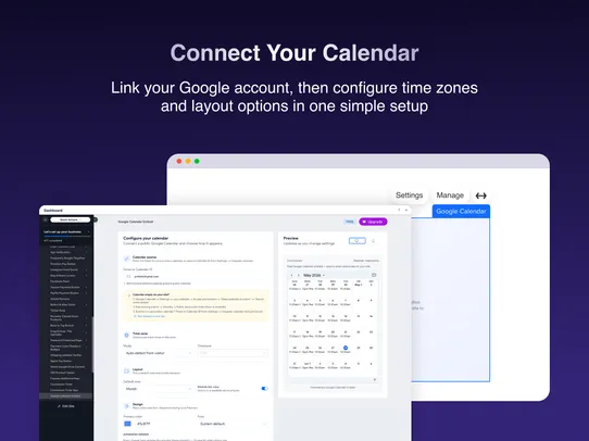 Google Event Calendar screenshot