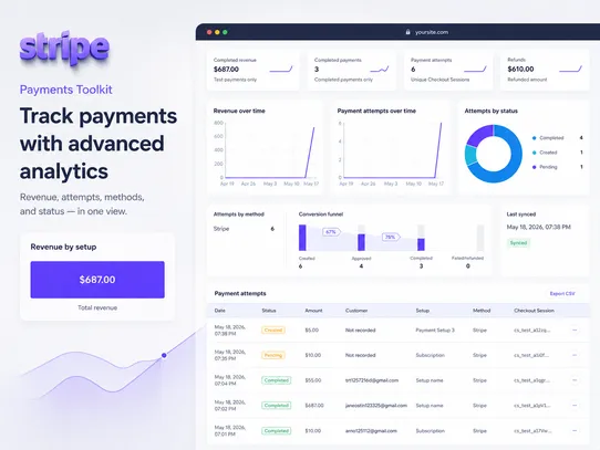 Stripe Payments Toolkit screenshot