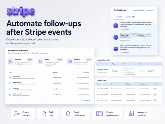 Stripe Payments Toolkit screenshot