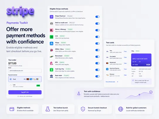 Stripe Payments Toolkit screenshot