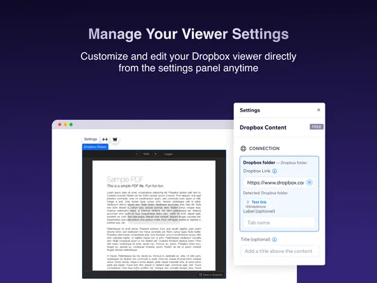 Dropbox Viewer screenshot