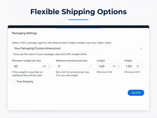 DHL Shipping &amp; Label Printing screenshot