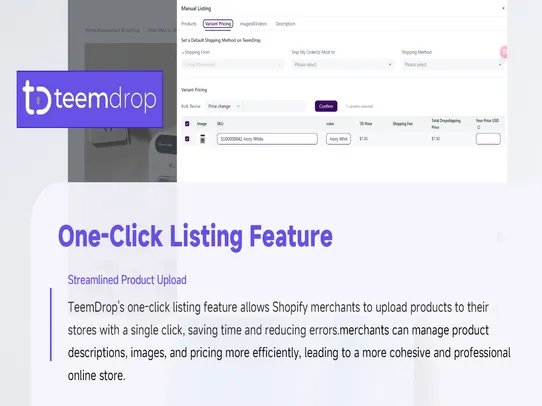 Teemdrop screenshot