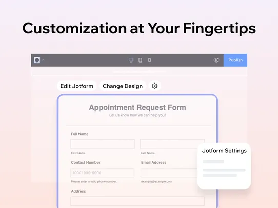 Jotform Form Embed screenshot