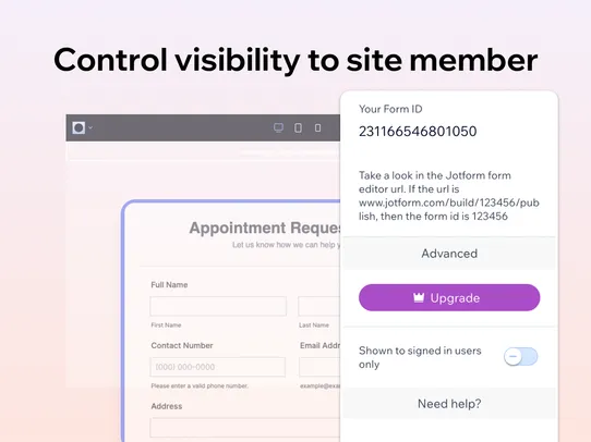 Jotform Form Embed screenshot