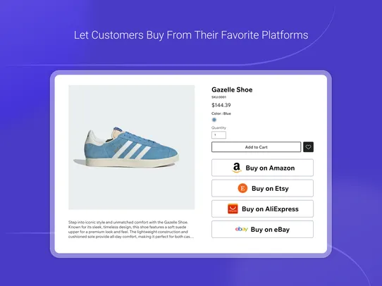 External Buy &amp; Affiliate Links screenshot