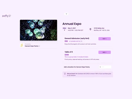Zeffy Donations &amp; Fundraising screenshot
