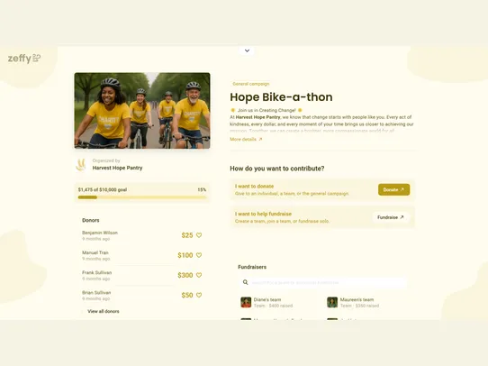 Zeffy Donations &amp; Fundraising screenshot