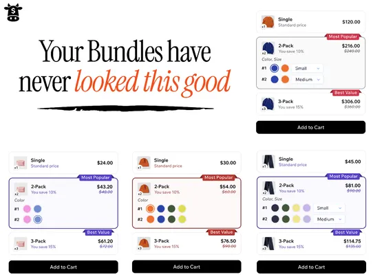 Bundles &amp; Upsells By Cash Cow screenshot