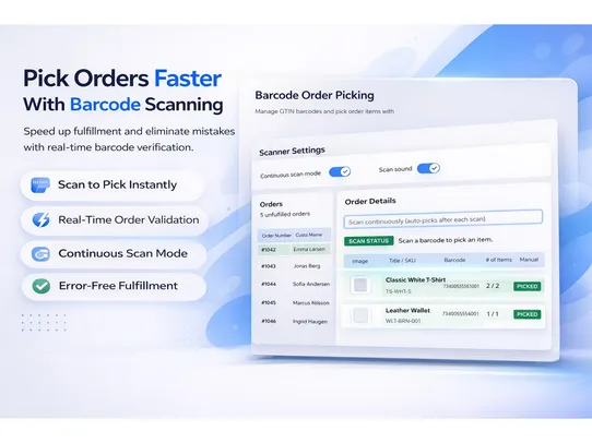 Barcode Order Picking screenshot