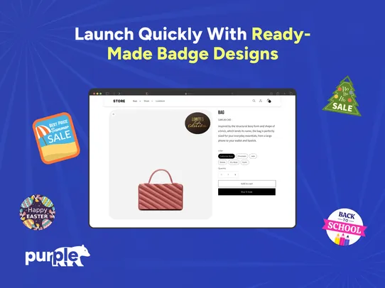 Product Labels &amp; Badges screenshot
